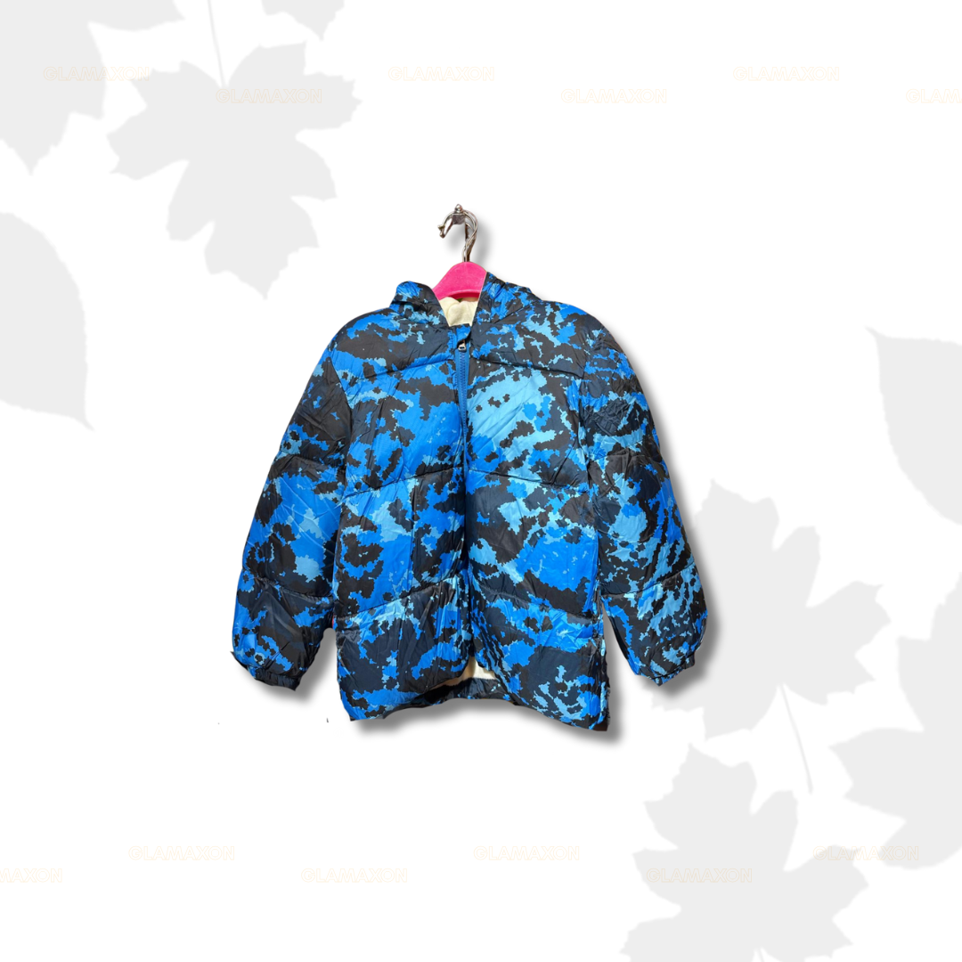 Midnight Ocean Fleece Jacket – Blend of Blues & Black